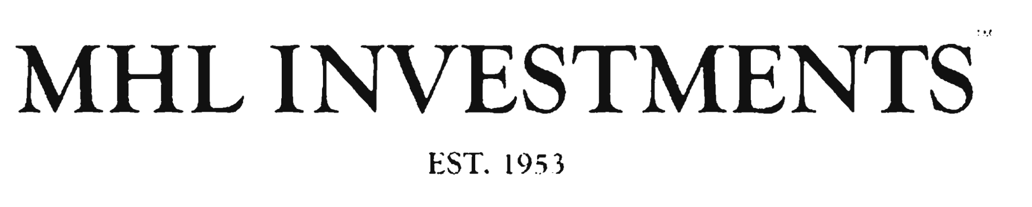 MHL Investments wordmark with EST. 1953.